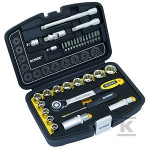 KPL. KLUCZY NASADOWYCH 24SZT 3/8" I 1/4"