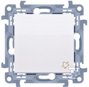 PRZYCISK DZWONEK Z.AUTO BIAŁY SIMON10