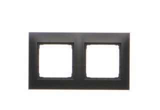 Simon 54 Premium Ramka 2-krotna PREMIUM IP20 / IP44 czarny mat DR2/49