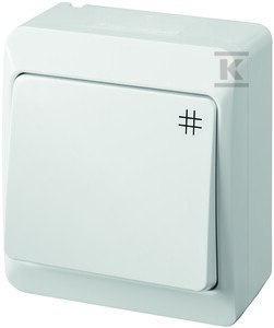 ŁĄCZ.KRZYŻ.N/T IP44 BIAŁY HERMES