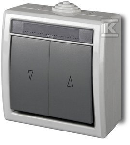 ŁĄCZ.ŻALUZJOWY N/T IP55 SZARY AQUANT ŁĄCZ.ŻALUZJOWY N/T IP55 SZARY AQUANT