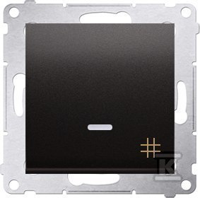 ŁĄCZNIK KRZYŻ.PODŚW.ANTRACYT SIMON54