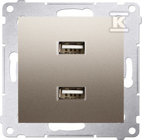 ŁADOWARKA 2XUSB 2.1A, 5V ZŁOTY SIMON54 ŁADOWARKA 2XUSB 2.1A, 5V ZŁOTY SIMON54