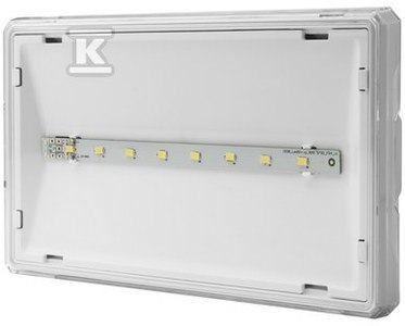 OPR.EXIT S IP65 LED 1W 1H 1-ZAD. PT BIA?