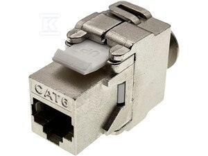 GNIAZDO KEYSTONE RJ45 STP KAT.6 BEZNARZ.