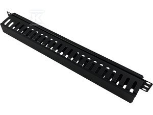 ORGANIZATOR KABLI 1U 19" Z POKRYWĄ