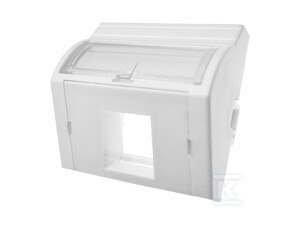 ADAPTER 45X45 1XRJ45 (WYPUKŁY KĄTOWY)