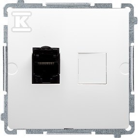 GN.KOMP.RJ45 POJ.6 KAT.+RAM.BIAŁA