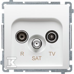 GN.RTV-SAT PRZEL.BIAŁE+RAM.BIAŁA BMR1/