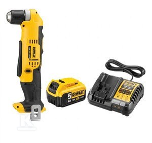WIERTARKA KĄTOWA 18V+AKU 5,0 A+ŁADOWAR