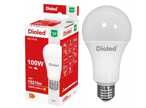 Żarówka led dioled 15W E27 3000K 1521lm