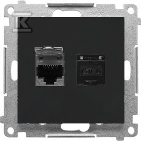 GN.2-KR.KOM.RJ45 K.6 P. CZARNY M.SIMON55 GN.2-KR.KOM.RJ45 K.6 P. CZARNY M.SIMON55