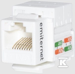 GNIAZDO UTP RJ45 KAT.6 KEYSTONE BIAŁY GNIAZDO UTP RJ45 KAT.6 KEYSTONE BIAŁY