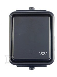 PRZYCISK "ŚWIATŁO" IP44 CEDAR CZARNY PRZYCISK "ŚWIATŁO" IP44 CEDAR CZARNY