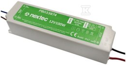 ZASILACZ LED IP67 / 12V / 8,3A / 100W