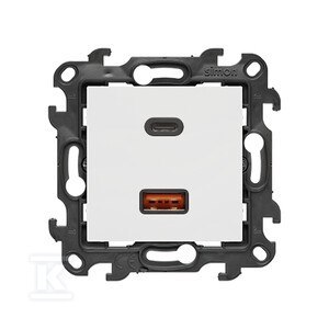 ŁAD.USB C+A 30W 230V BIA.SIMON24