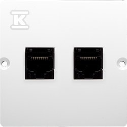 GN.KO.RJ45 POD.5K.BIAŁE+RAM.BIAŁA