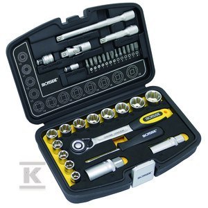 KPL. KLUCZY NASADOWYCH 24SZT 3/8" I 1/4"