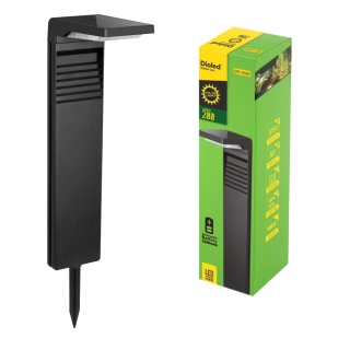 Lampa solarna dioled słupek 200lm 0490