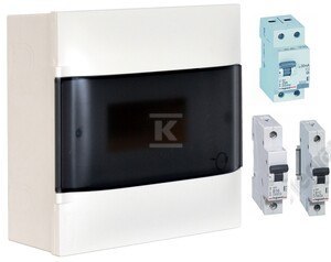 ROZDZIELNICA 1X8 IP40 N/T TRANSP