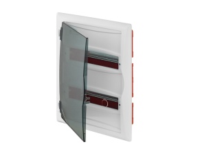 Rozdzielnica modułowa 2x12 p/t ECONOMIC BOX RP 2/24 drzwi transparentne (N+PE) IP40 2515-01