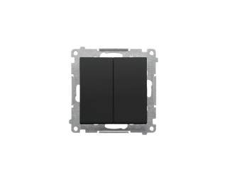 Simon 55 Łącznik świecznikowy (moduł) 10 AX 250V szybkozłącza Czarny mat TW5.01/149