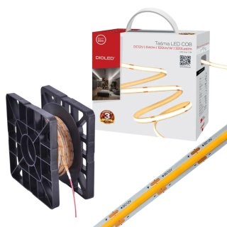 Taśma led Dioled COB 12V IP20 5W/m 4000K 0758