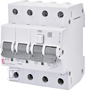 WYŁĄCZNIK KZS-4M 3P+N AC B32/0.03