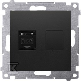 GN.KOMP.RJ45 KAT6 PRZES.CZARNY SIMON54