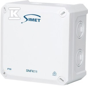 PUSZ.N/T SNFK11, 110X110X67, IP66 BIAŁY PUSZ.N/T SNFK11, 110X110X67, IP66 BIAŁY