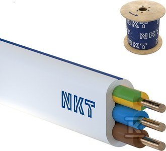 YDYP-ŻO 3X1,5 750V BĘBEN NKT YDYP-ŻO 3X1,5 750V BĘBEN NKT
