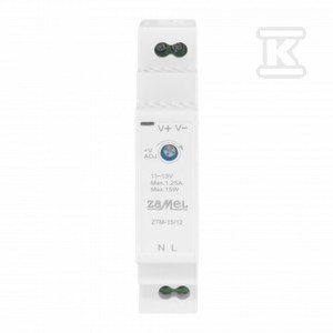 ZASILACZ 15W 12V ZTM-15/12 ZASILACZ 15W 12V ZTM-15/12