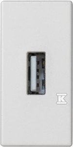 PŁYT.K45/2 USB 22,5X45 ŚRUB BIEL PŁYT.K45/2 USB 22,5X45 ŚRUB BIEL