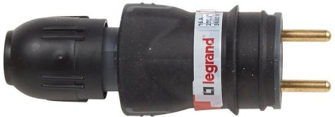 WTYCZKA 2P+Z 16A IP44 CZARNA GUMA+DŁAW. WTYCZKA 2P+Z 16A IP44 CZARNA GUMA+DŁAW.