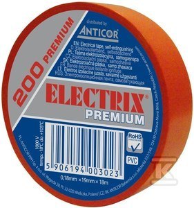 ELECTRIX 200 PREMIUM TAŚMA IZOL.CZERWO ELECTRIX 200 PREMIUM TAŚMA IZOL.CZERWO