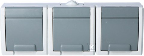 GN.3X2P+Z N/T IP55 SZARE AQUANT