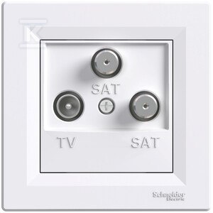 GN.TV-SAT-SAT KOŃCOWE 1DB BIAŁA ASFORA GN.TV-SAT-SAT KOŃCOWE 1DB BIAŁA ASFORA