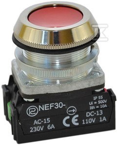 NEF30-KXY-CZERWONY PRZYCISK