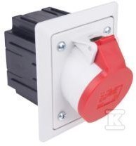 GN.TAB.SKOS 16A 5P IP44 PUSZKA N/T SZAR.