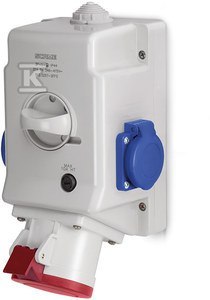 GN.Z WYŁ.0-1 32A/5P/2X230V IP44 OPTIMA- GN.Z WYŁ.0-1 32A/5P/2X230V IP44 OPTIMA-