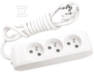 PRZEDŁ.3GN Z/U PRZ.STYK. 1,5M BIAŁY