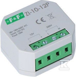 ZI-10-12P ZASILACZ IMP. 12V 10W PUSZKA ZI-10-12P ZASILACZ IMP. 12V 10W PUSZKA
