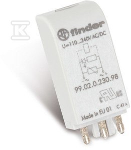 MODUŁ EMC LED ZIELONY+WAR 110-240VAC/DC