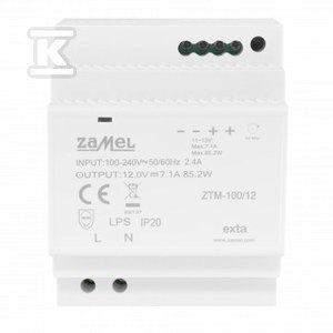 ZASILACZ 100W 12V ZTM-100/12 ZASILACZ 100W 12V ZTM-100/12