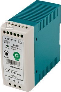 ZASILACZ NA SZYNĘ DIN 60W 24V 2,5A ZASILACZ NA SZYNĘ DIN 60W 24V 2,5A